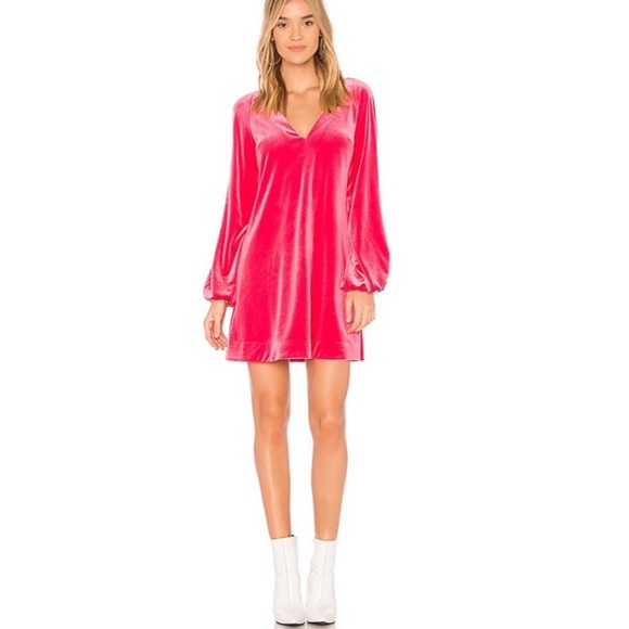 free people hot pink dress